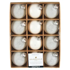 Store Depot Glas-Weihnachtskugel-Set Glam Mix