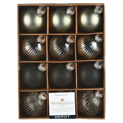 Best Sale Depot Glas-Weihnachtskugel-Set Rille