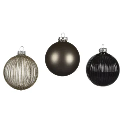 Sale Depot Glas-Weihnachtskugel-Set Rille