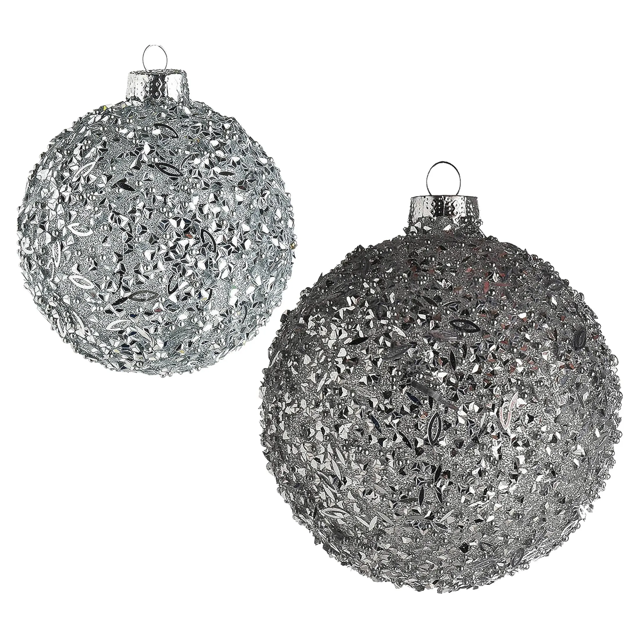 Fashion Depot Glittergranulat Kugel-Set
