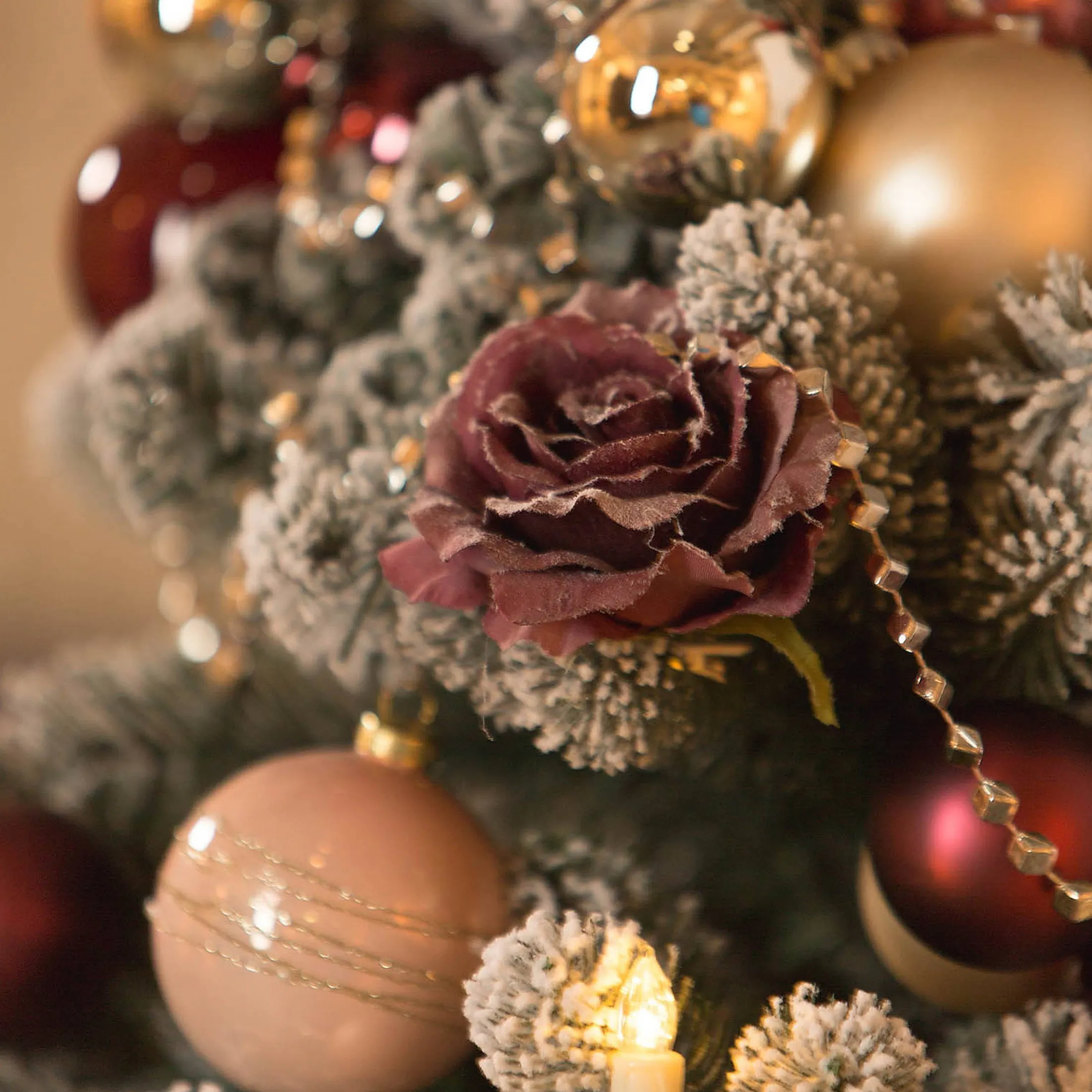 Sale Depot Glitzer-Kunstblume Rose Auf Clip