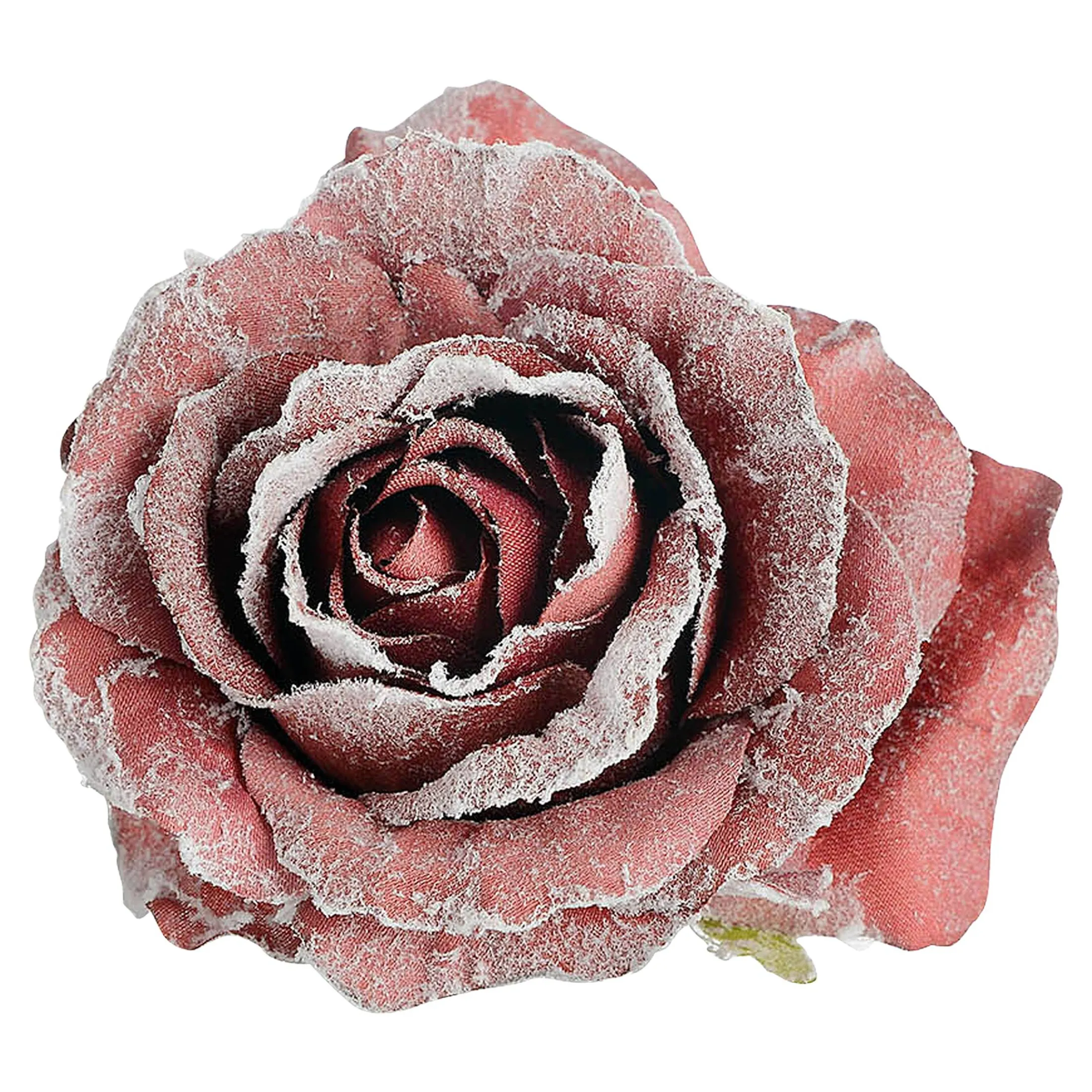 Sale Depot Glitzer-Kunstblume Rose Auf Clip