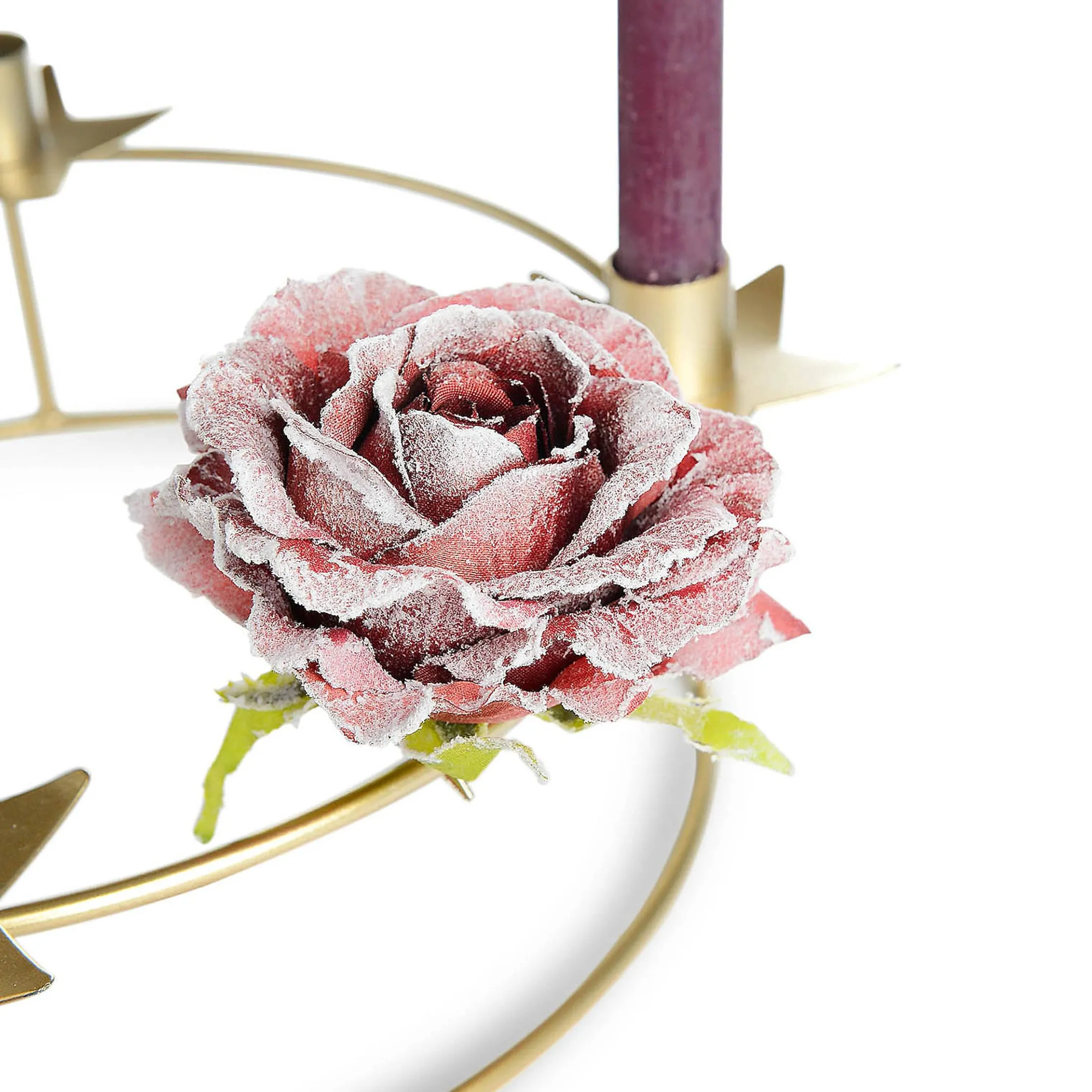 Sale Depot Glitzer-Kunstblume Rose Auf Clip