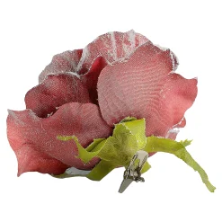 Sale Depot Glitzer-Kunstblume Rose Auf Clip