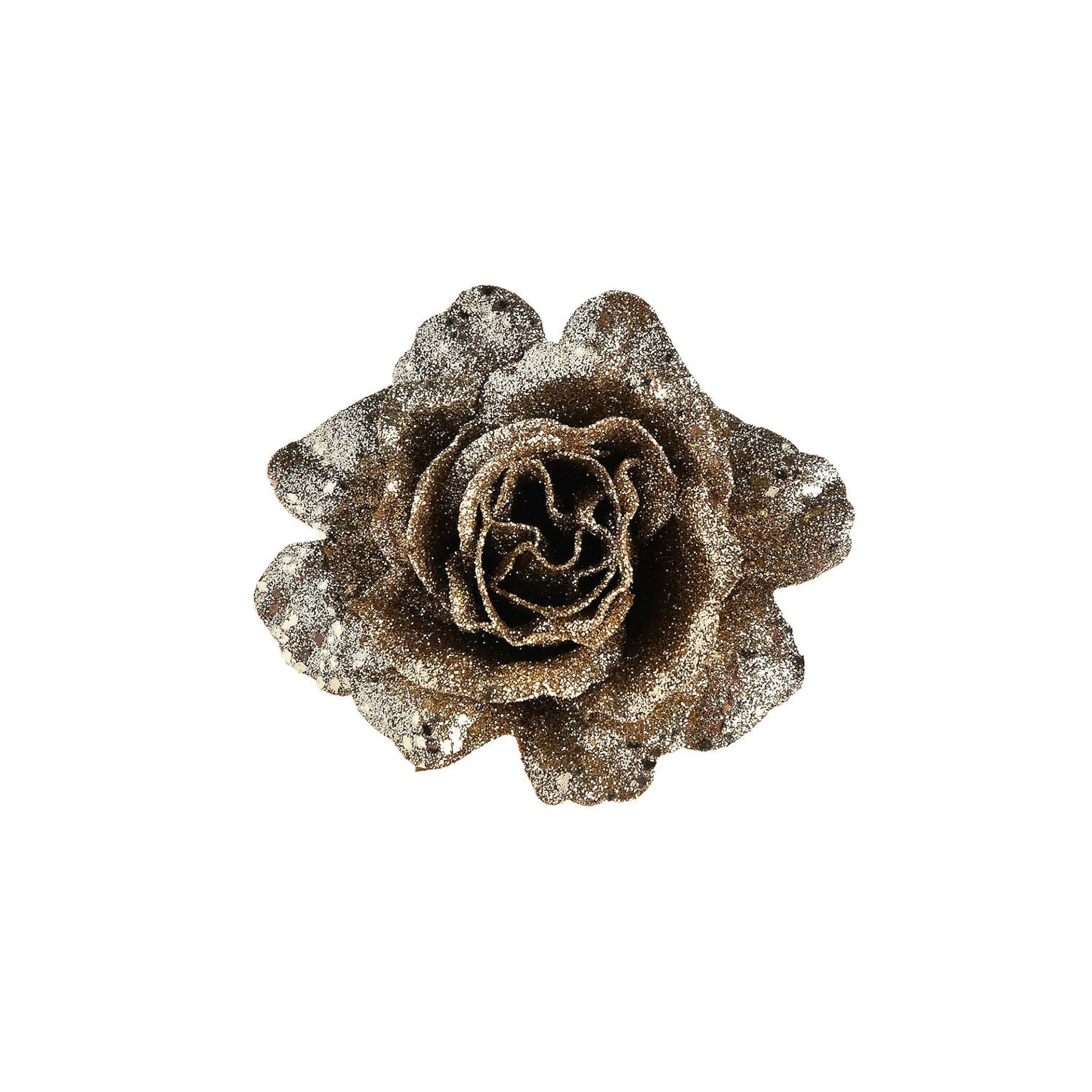 Sale Depot Glitzer-Kunstblume Rose Auf Clip