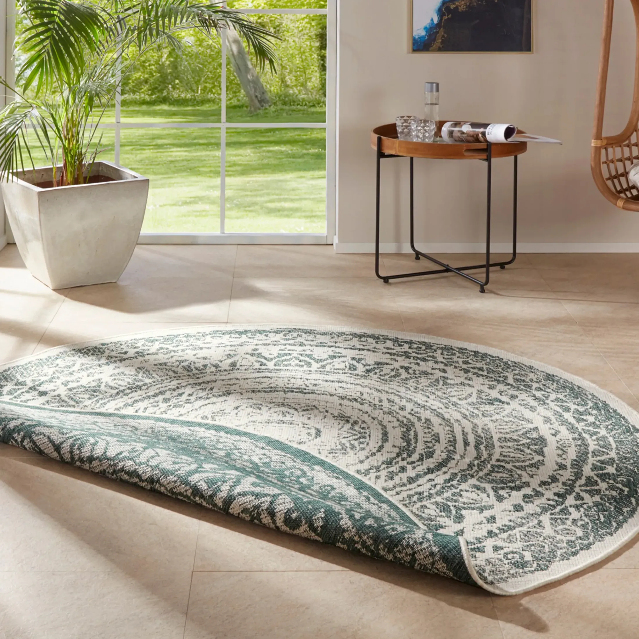 Depot Runde Teppiche>In- & Outdoor-Teppich Casuri, Wendbar