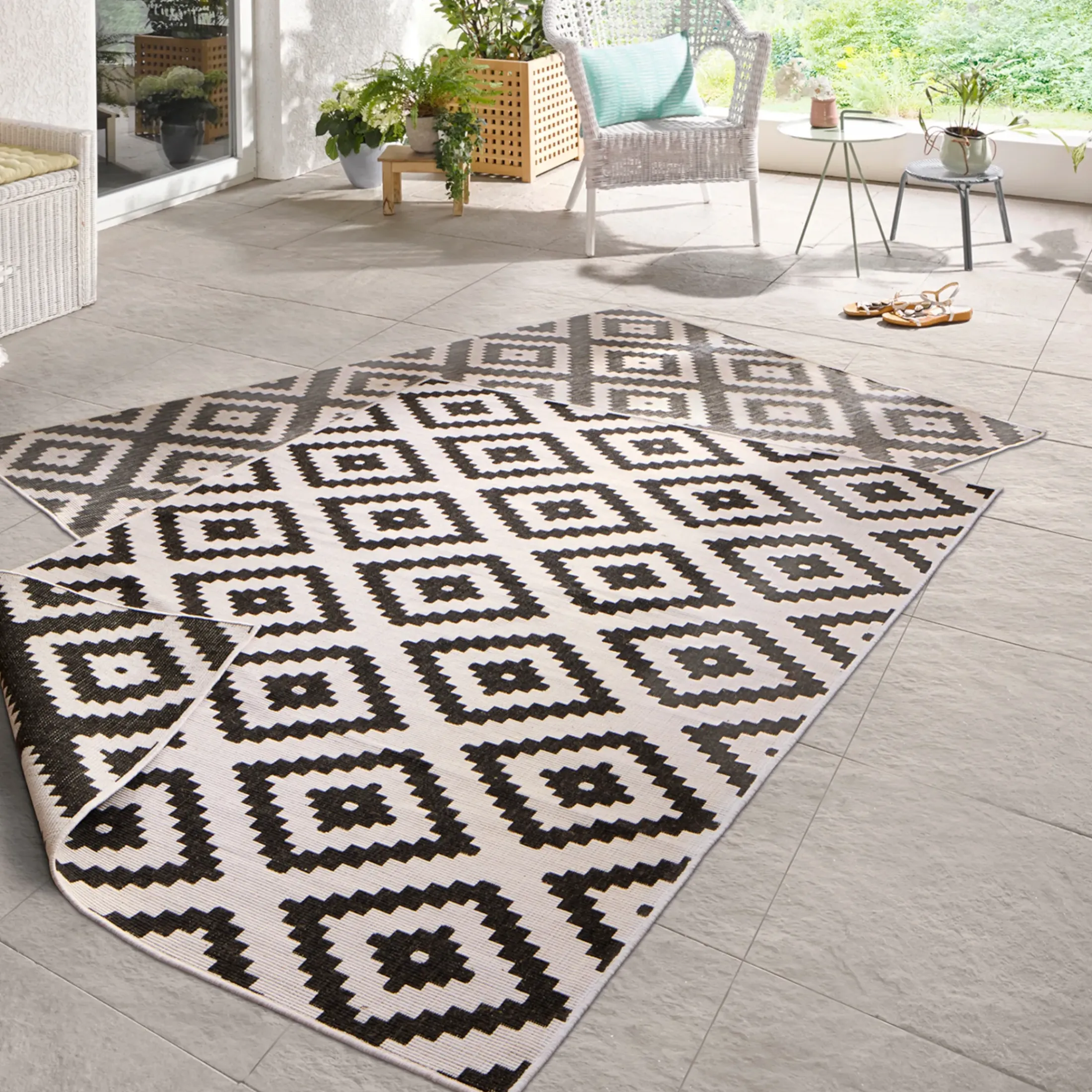 Depot Eckige Teppiche>In- & Outdoor-Teppich Malta, Wendbar