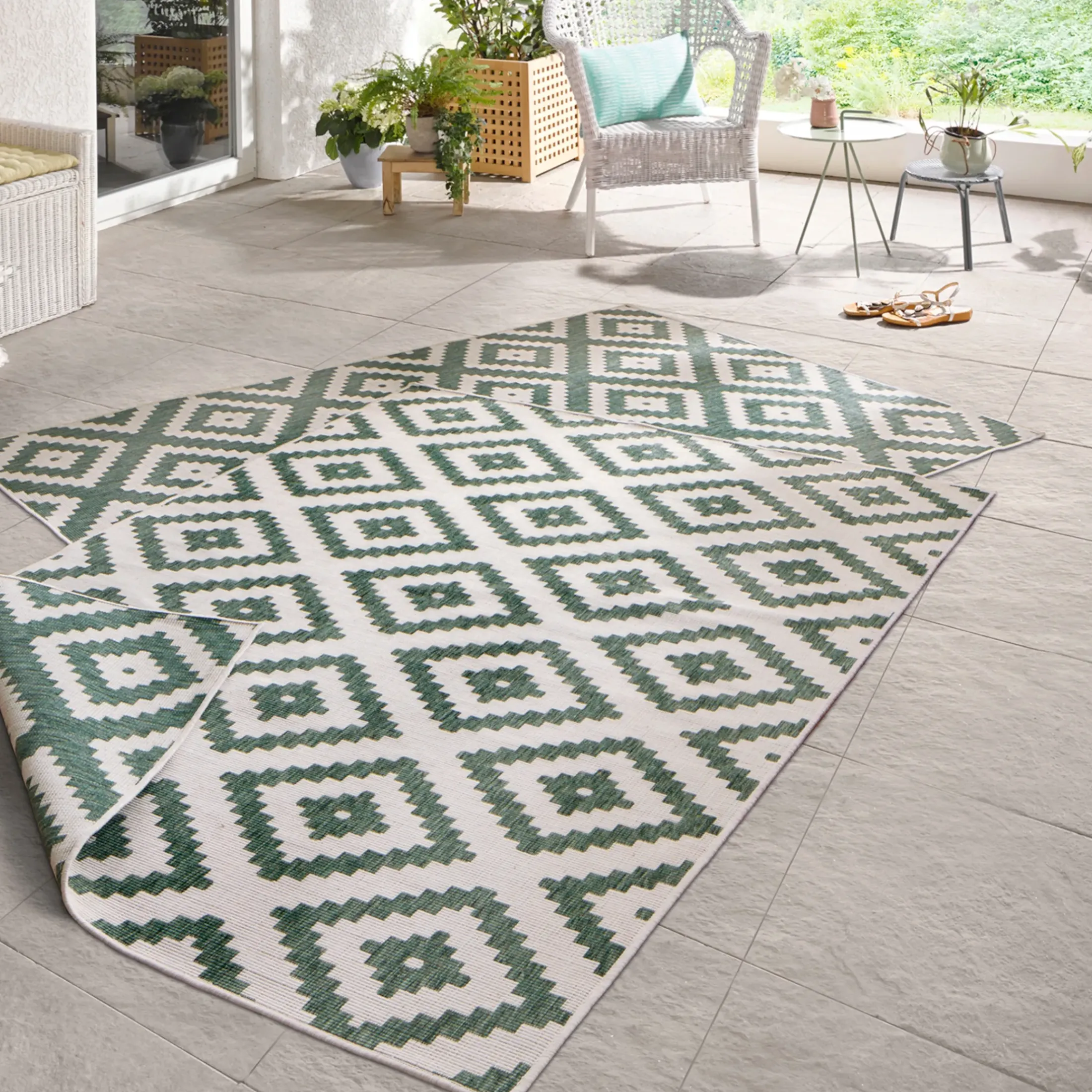 Depot Eckige Teppiche>In- & Outdoor-Teppich Malta, Wendbar