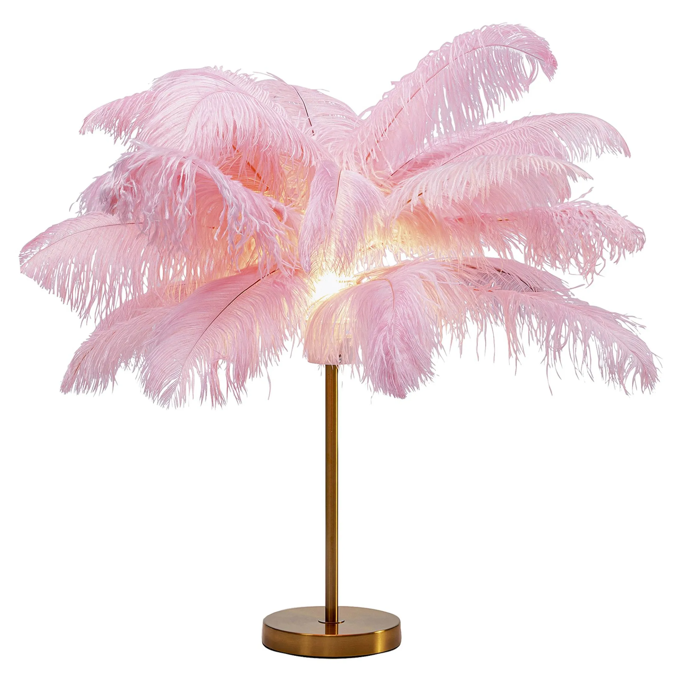 Cheap Depot Kare Tischleuchte Feather Palm