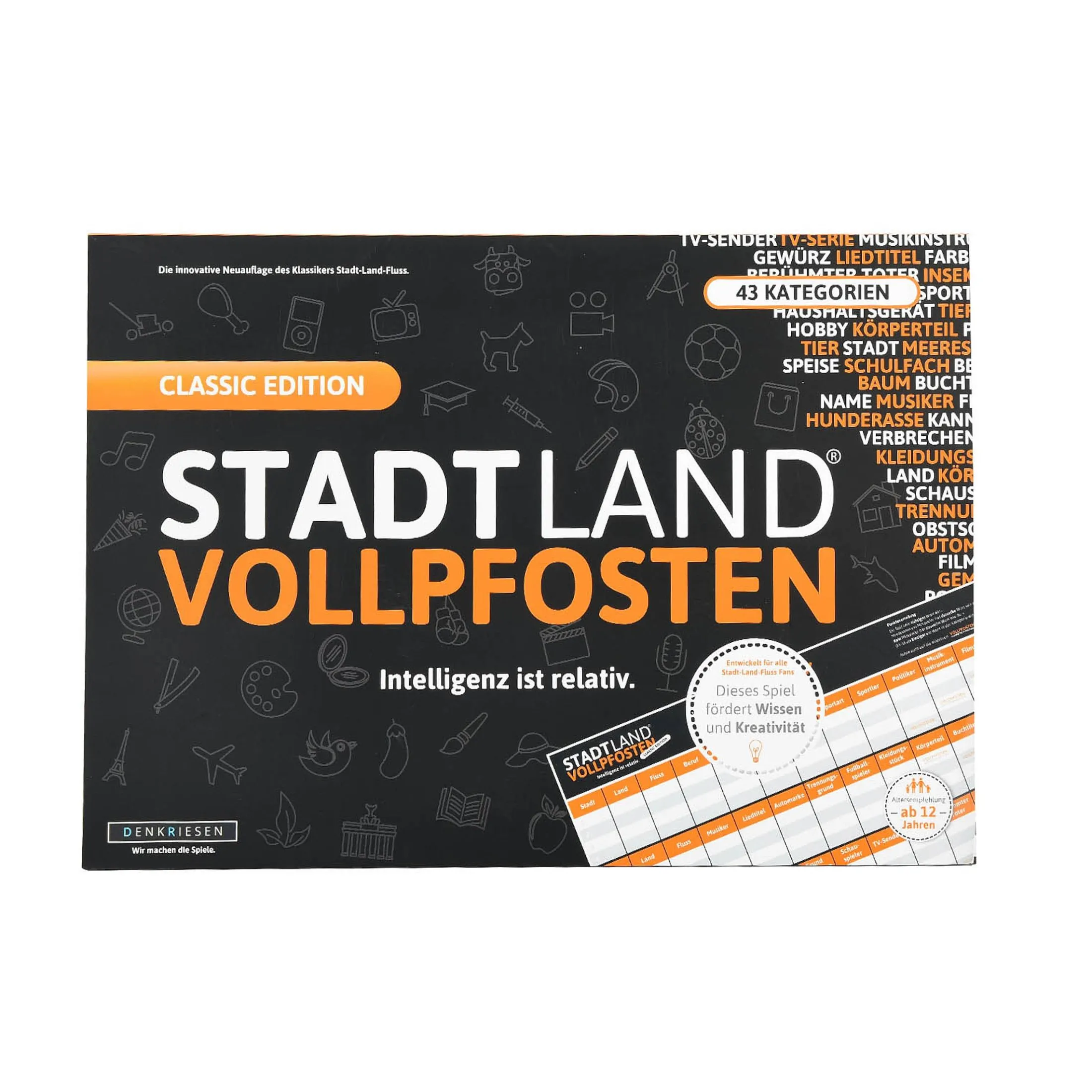 Shop Depot Kartenspiel Classic Edition Stadt Land Vollpfosten