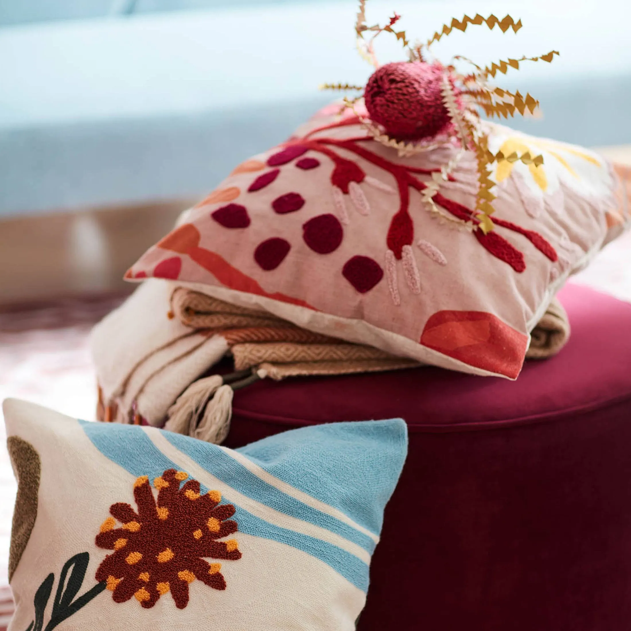 Flash Sale Depot Kissenhulle Abstract Flower