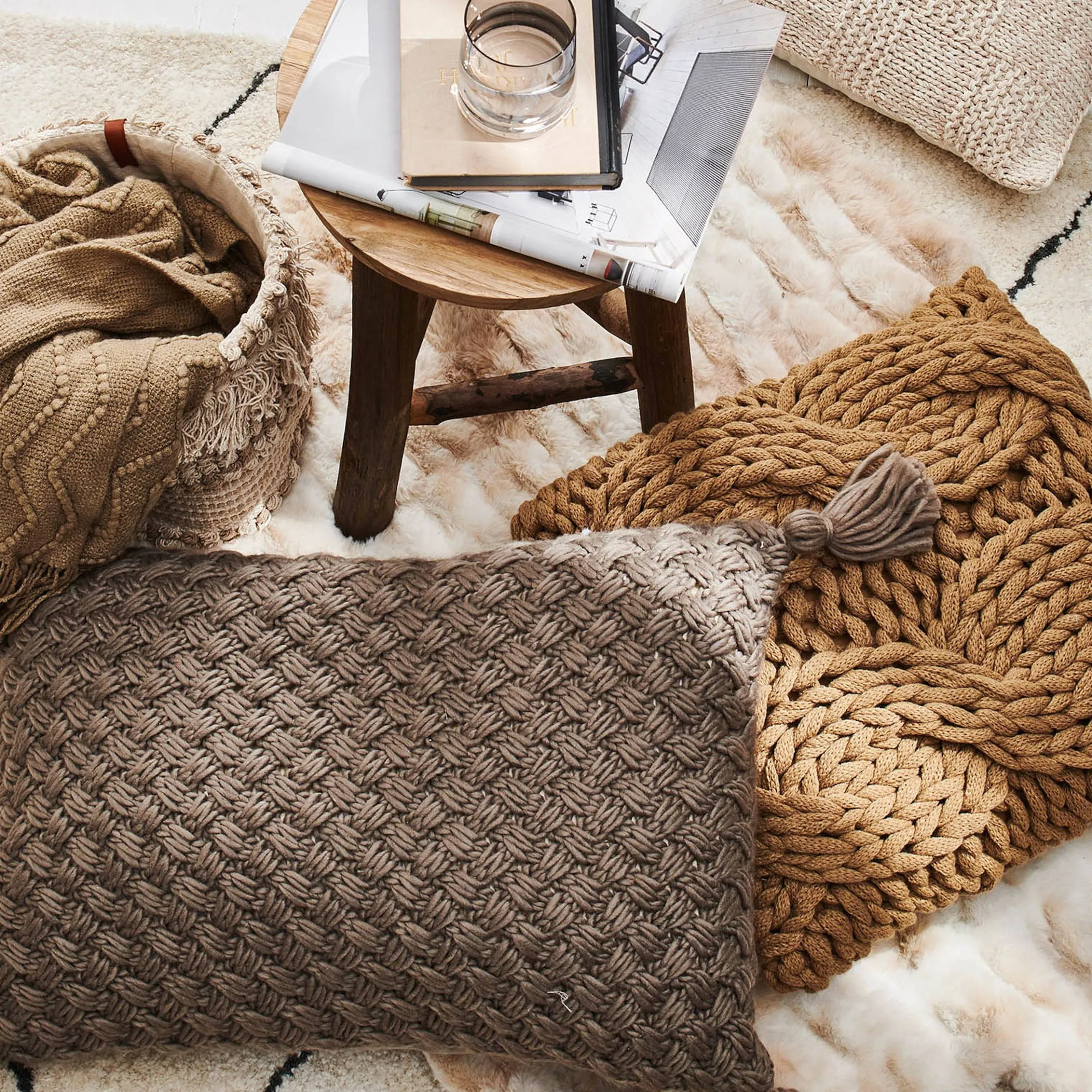 Cheap Depot Kissenhulle Diagonally Knit
