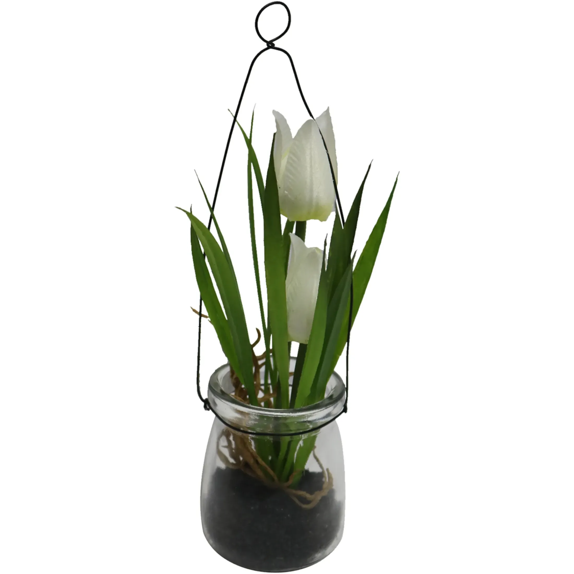 Depot Kunstpflanzen>Kunstblume Tulpe In Glasvase