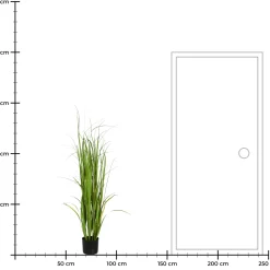 Depot Kunstpflanzen>Kunstpflanze Grasbuschel Im Topf