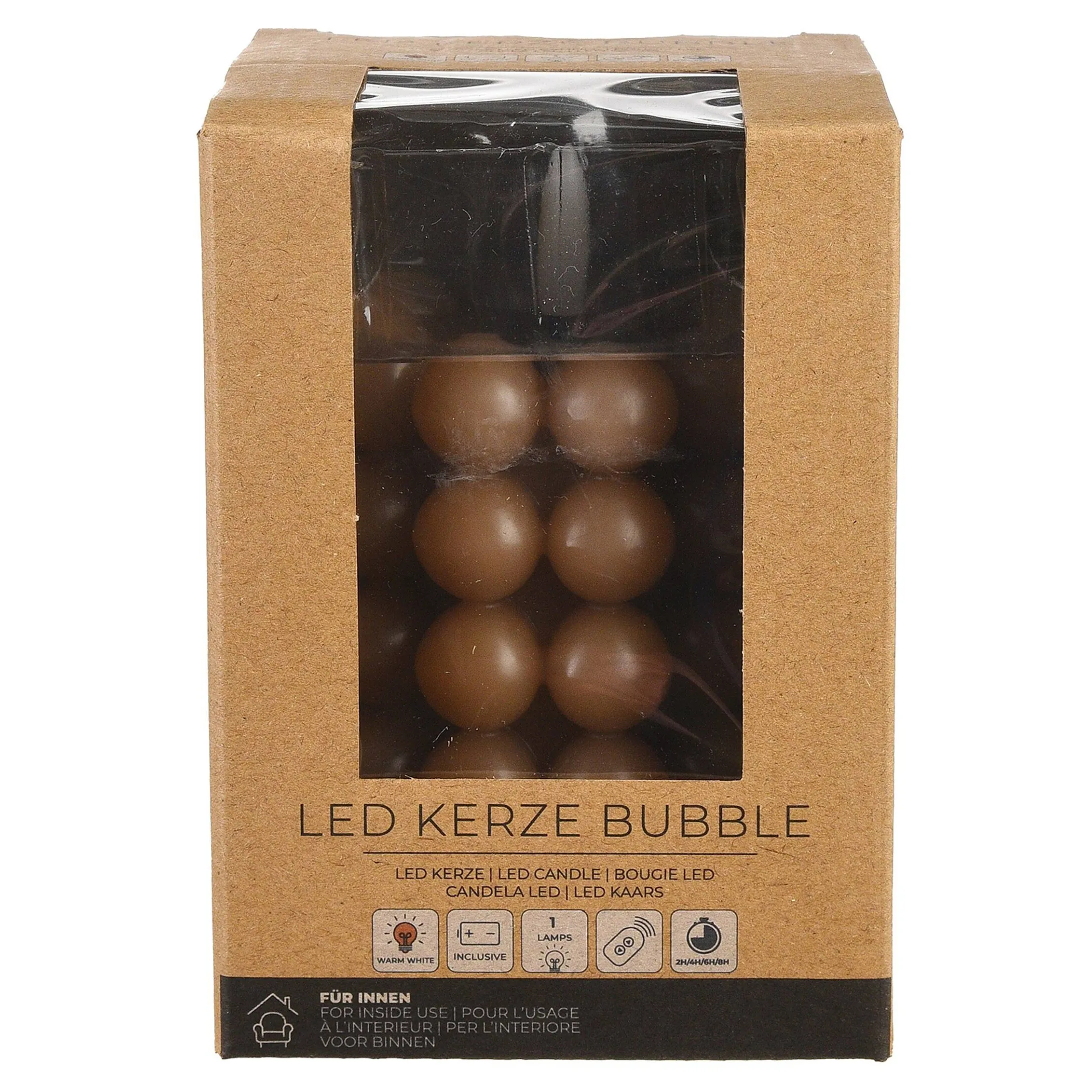 Fashion Depot Led-Kerze Bubble