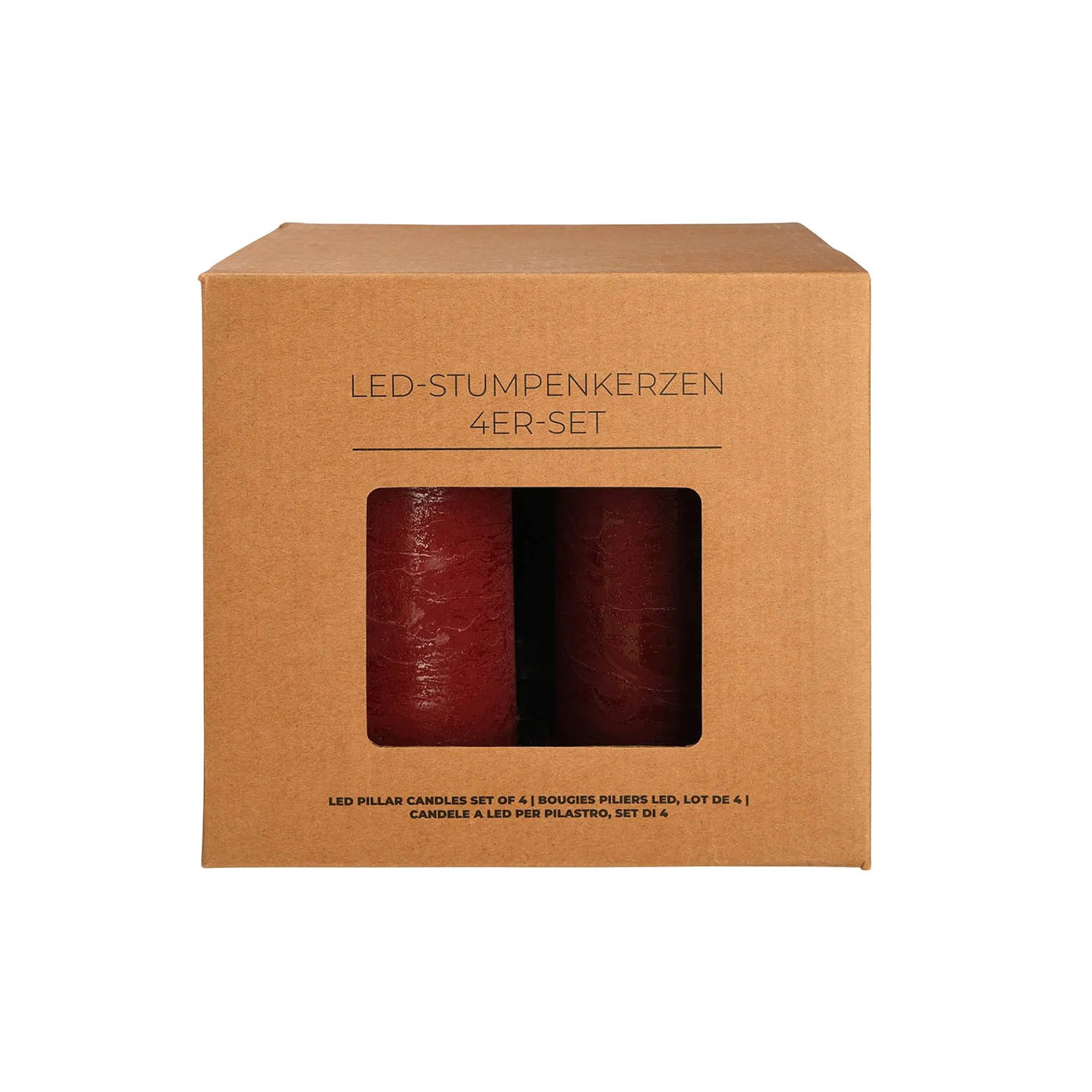 Fashion Depot Led-Stumpenkerzen-Set
