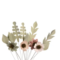 Discount Depot Papierblumen-Set Lovely Auf Steckern