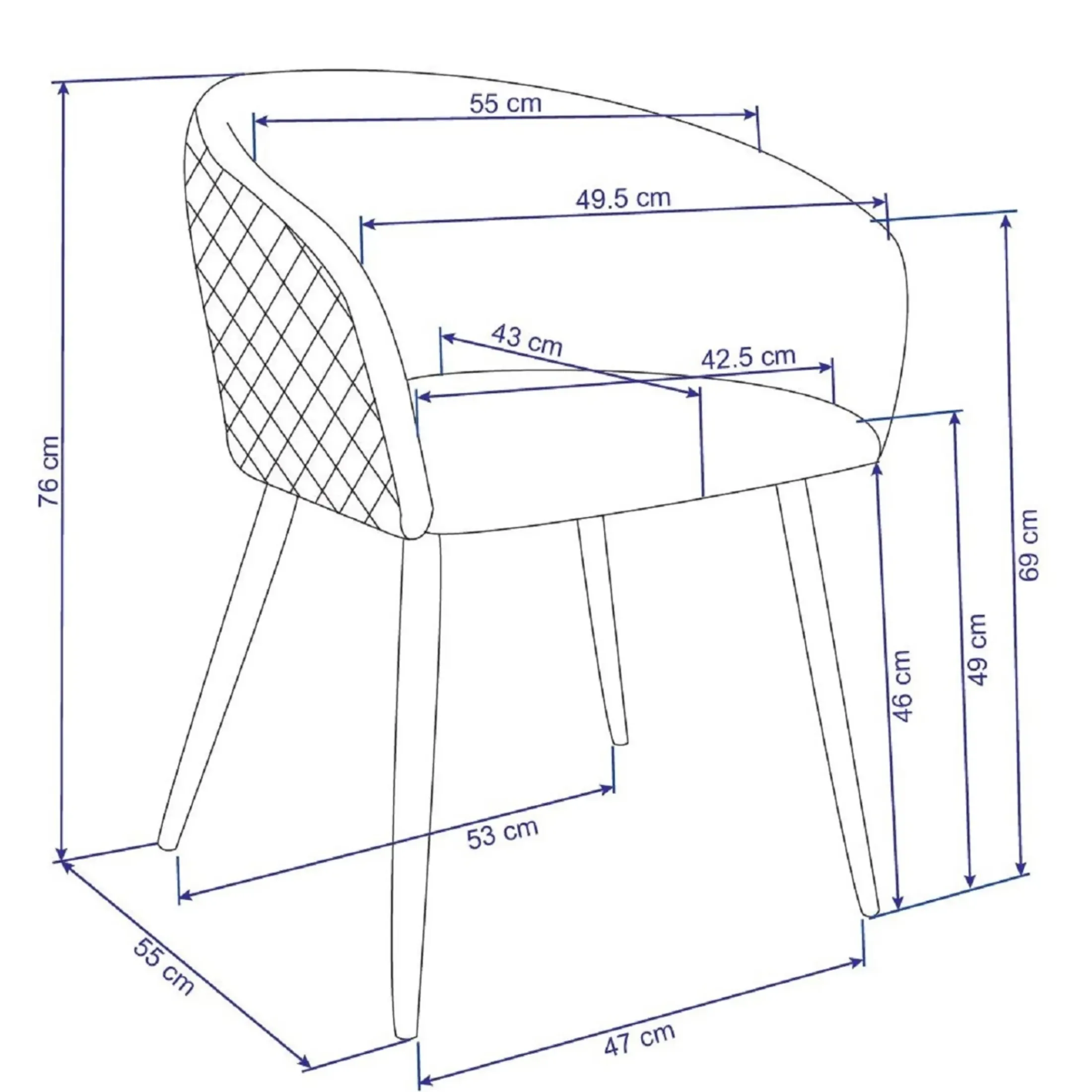 Depot Stühle>Samt-Armlehnstuhl Anabell