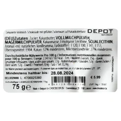 Outlet Depot Schokofigur LebKüchenmann 75G