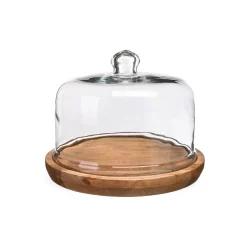 Sale Depot Servierglocke Mit Holzteller