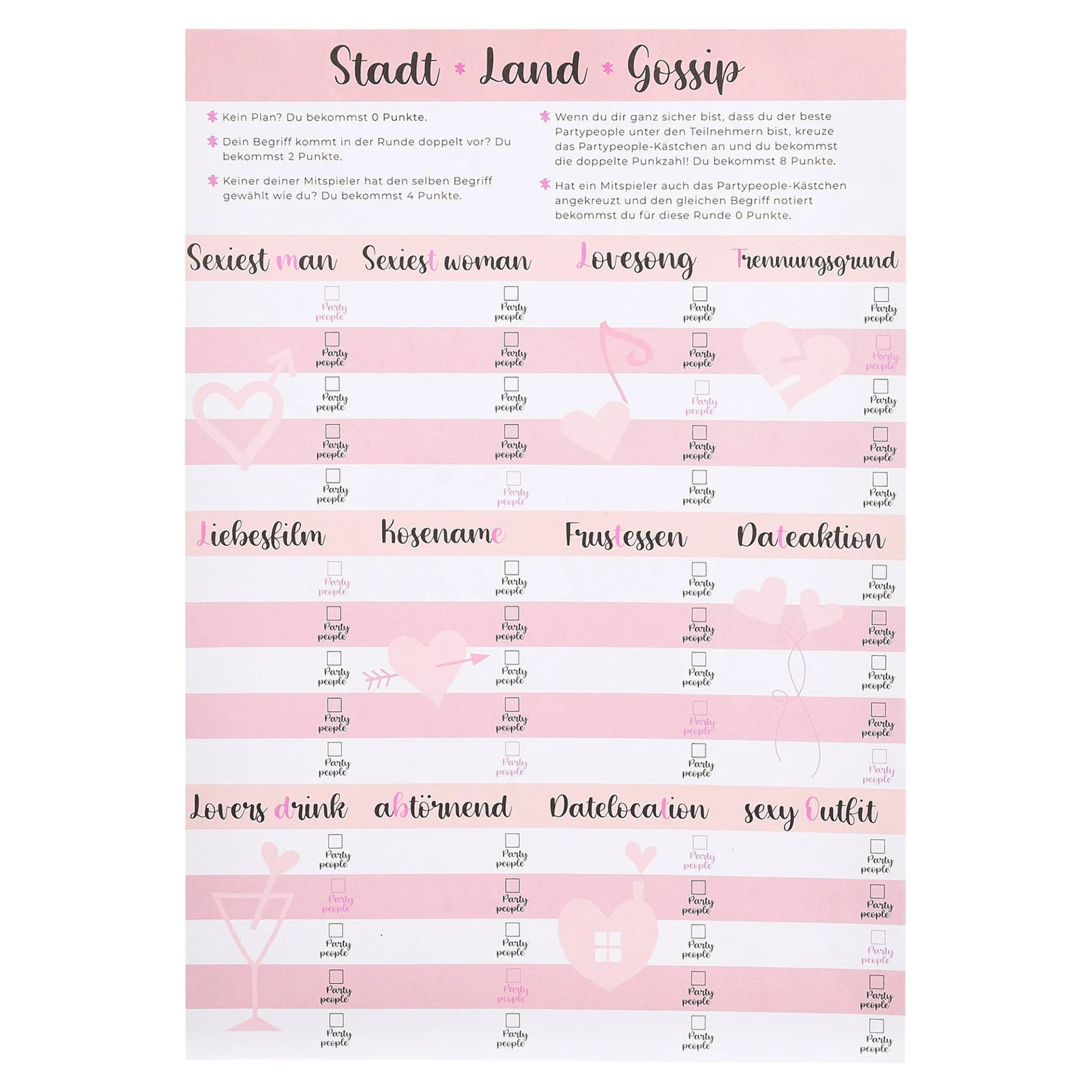 Store Depot Spiel Stadt Land Gossip