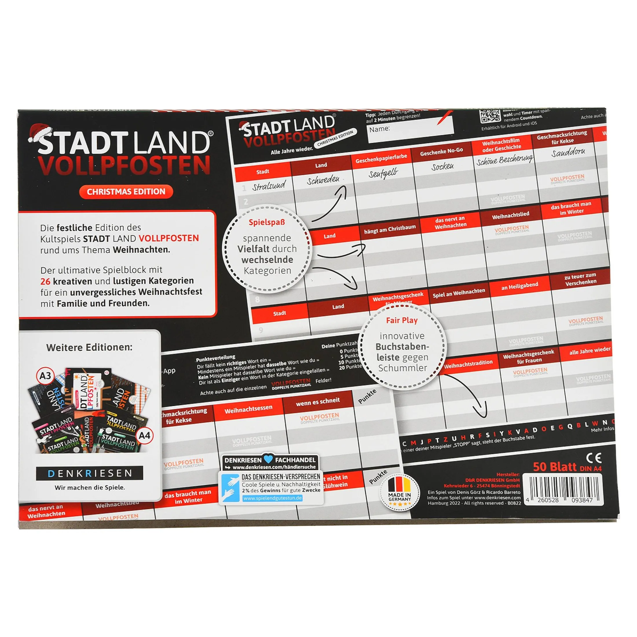 Best Sale Depot Spiel Stadt Land Vollpfosten Christmas Edition