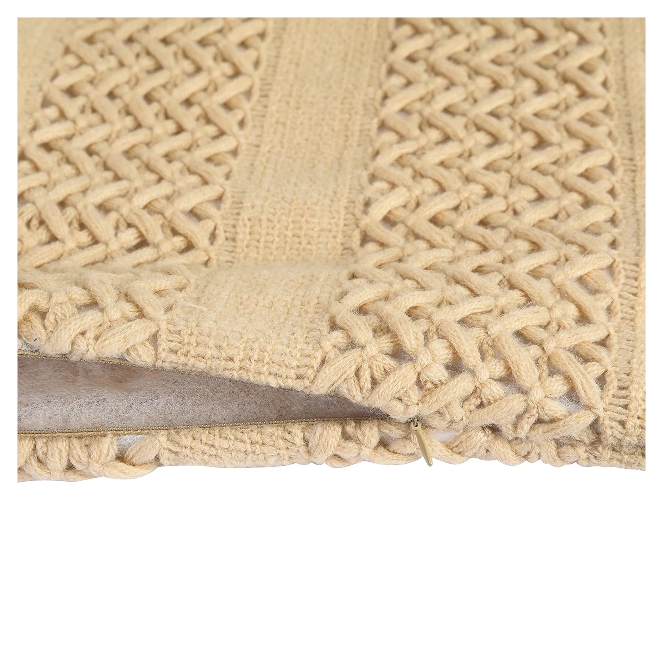 Best Depot Strick-Kissenhulle Stripe