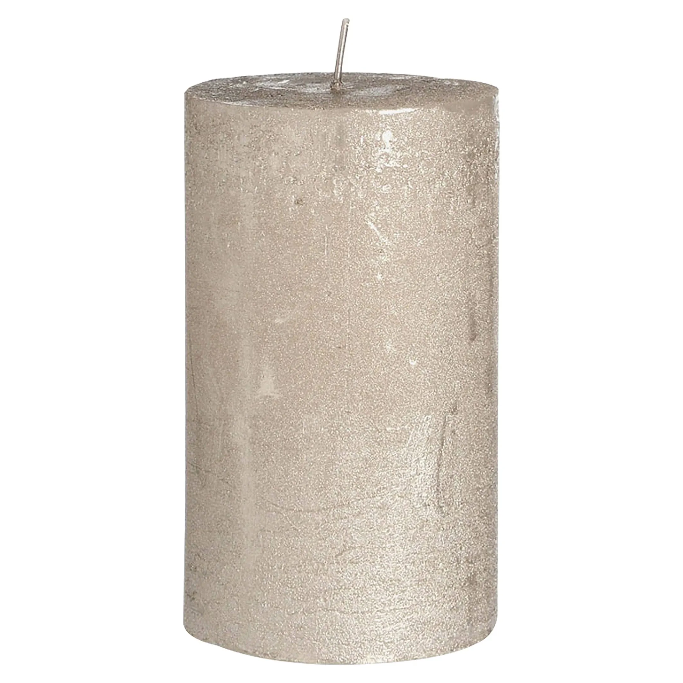 Fashion Depot Stumpenkerze Metallic Finish