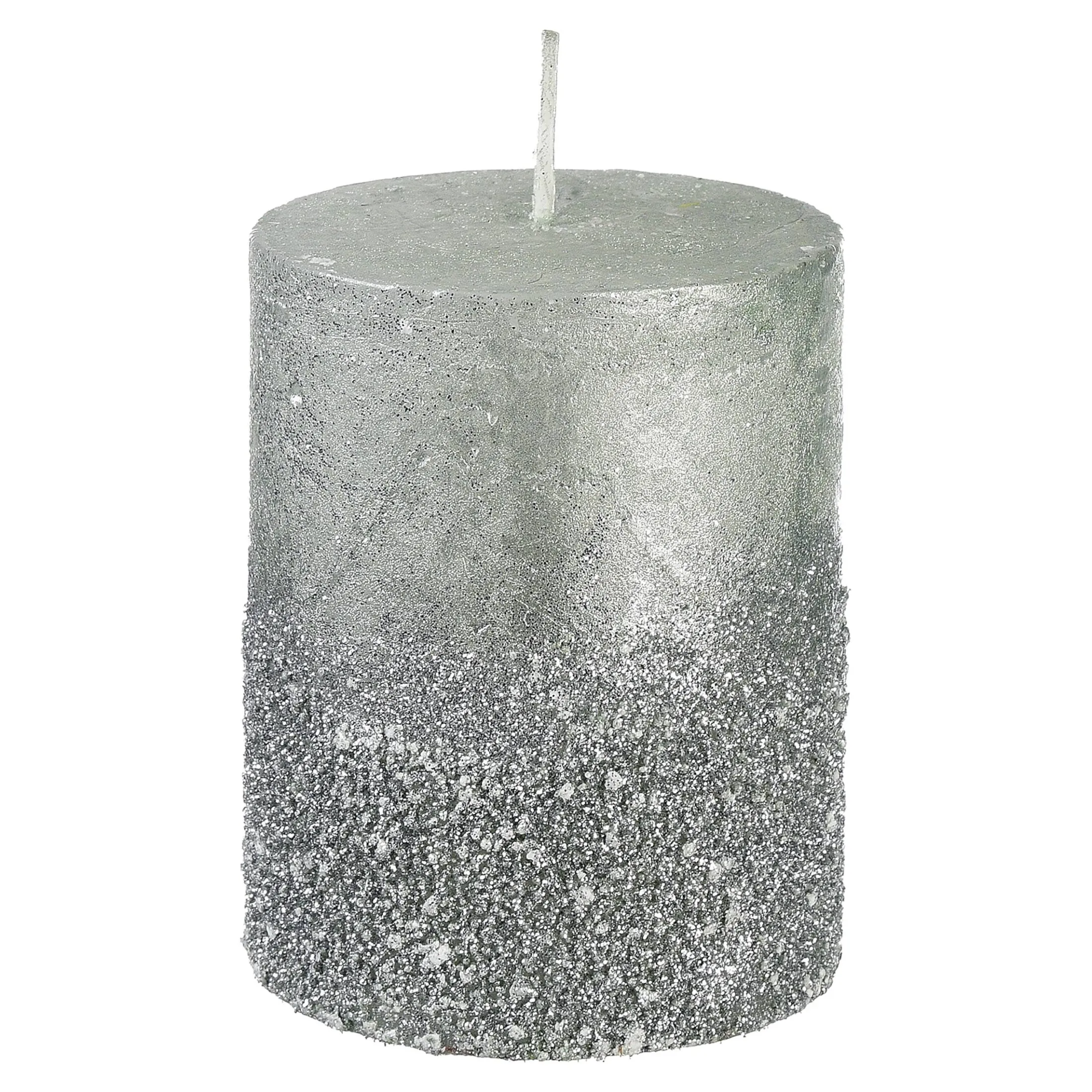 Cheap Depot Stumpenkerze Metallic Granulat