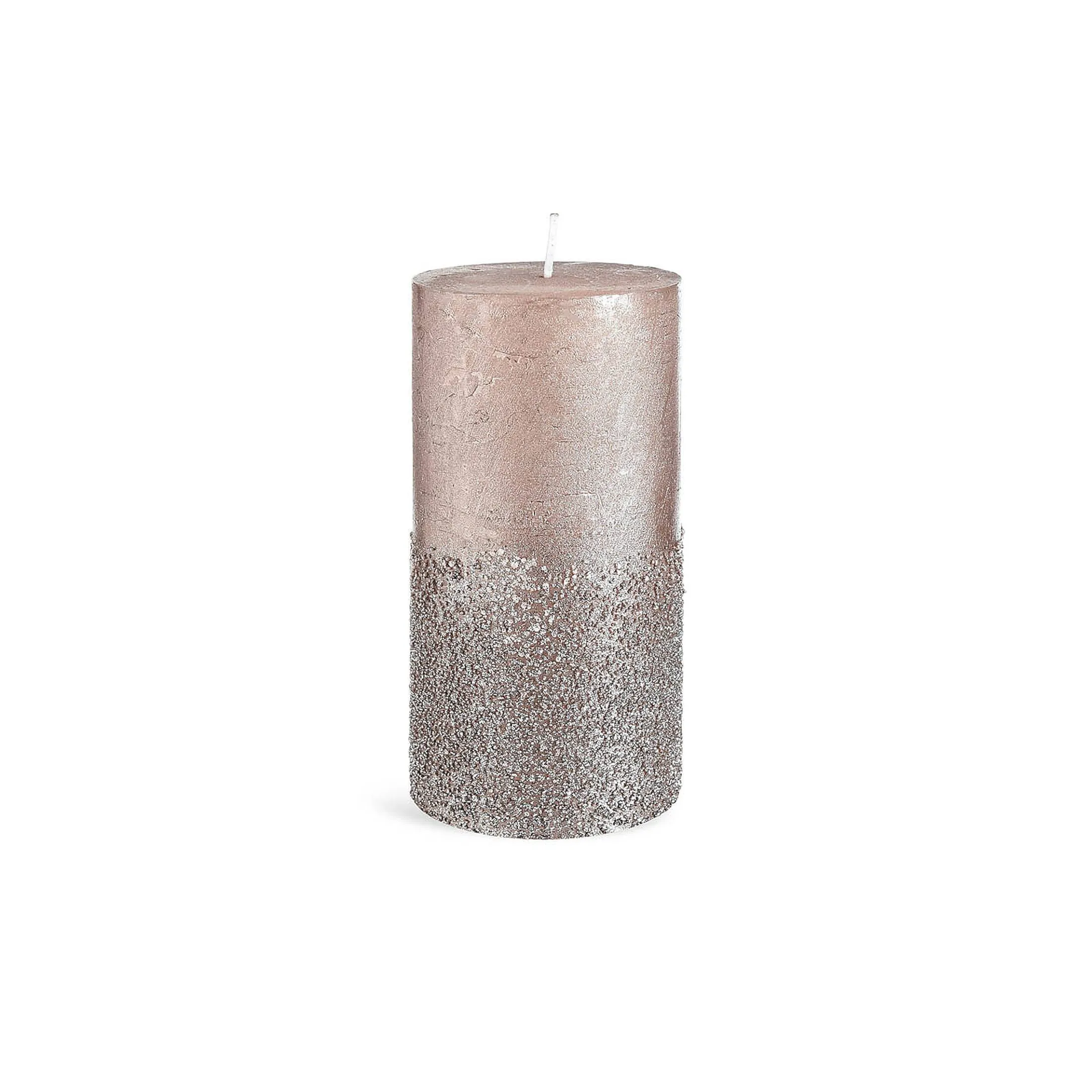 New Depot Stumpenkerze Metallic Granulat