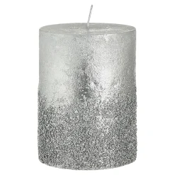 Clearance Depot Stumpenkerze Metallic Granulat
