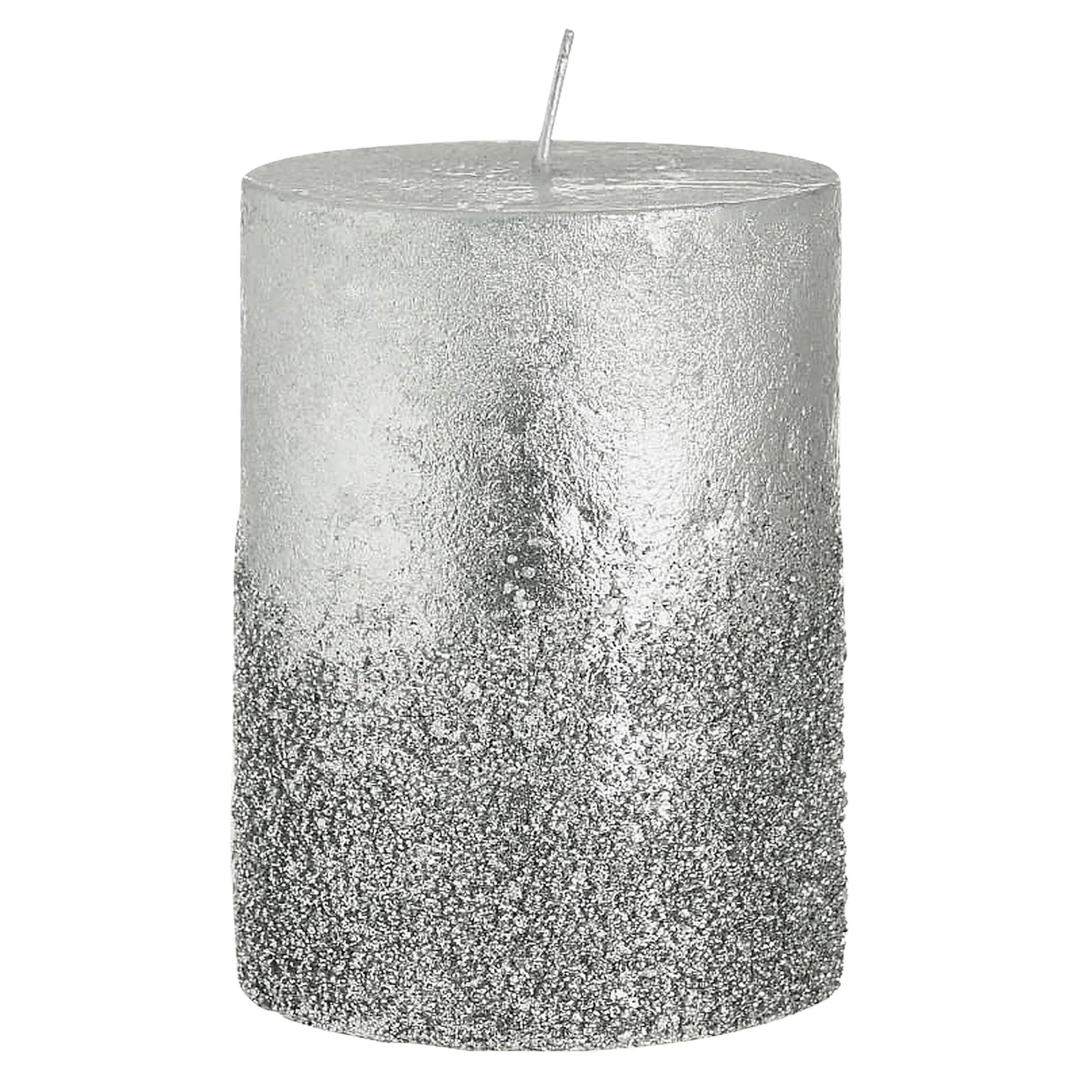 Clearance Depot Stumpenkerze Metallic Granulat