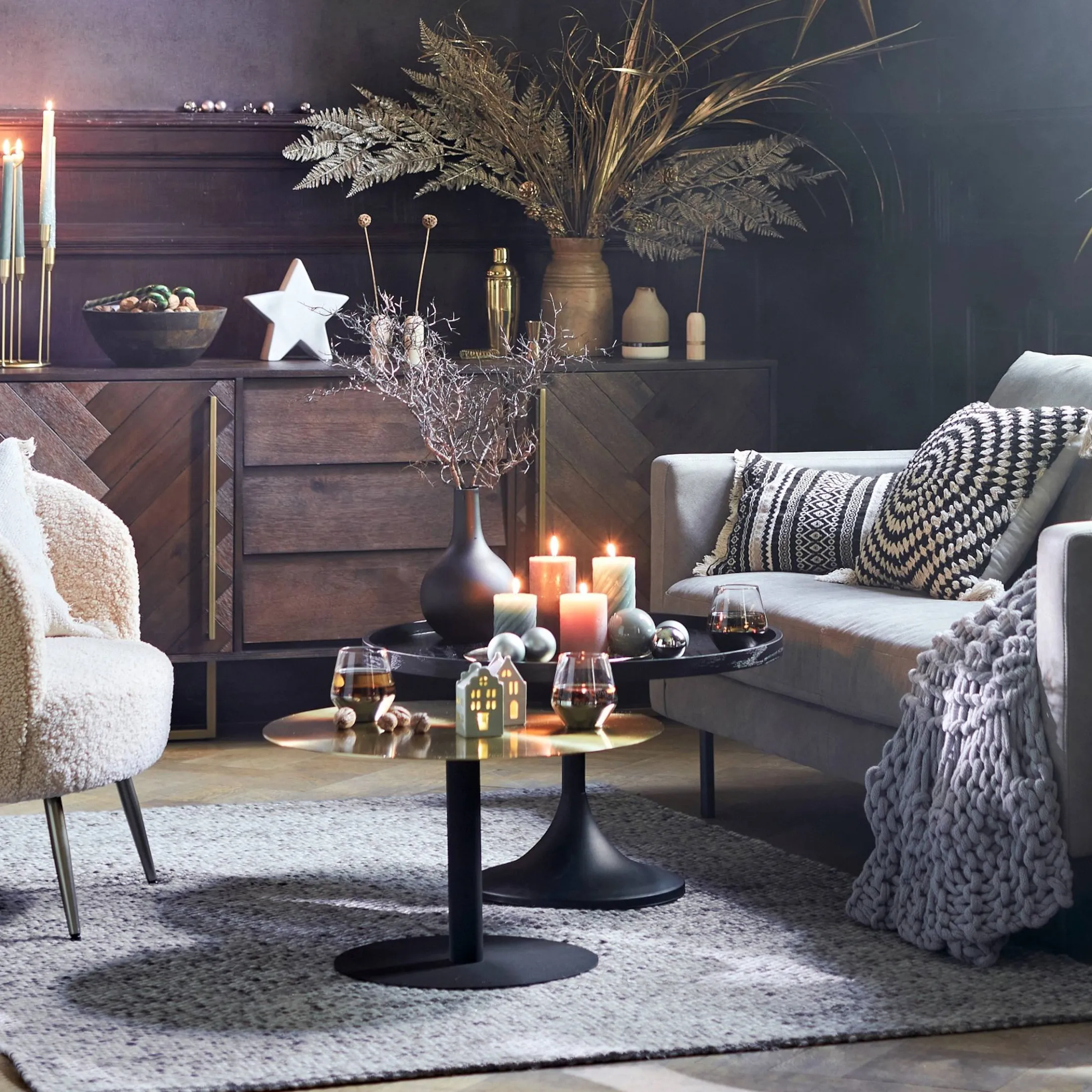 Cheap Depot Stumpenkerze Rustic Wirbel