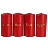 Discount Depot Stumpenkerzen-Set Advent