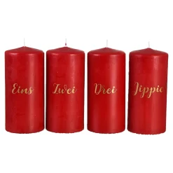 Discount Depot Stumpenkerzen-Set Advent