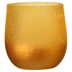 New Depot Teelichtglas Cracked Matt
