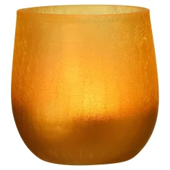 New Depot Teelichtglas Cracked Matt