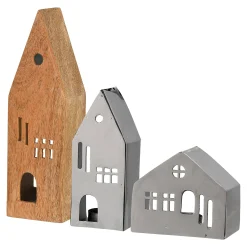 Best Sale Depot Teelichthalter-Set Haus