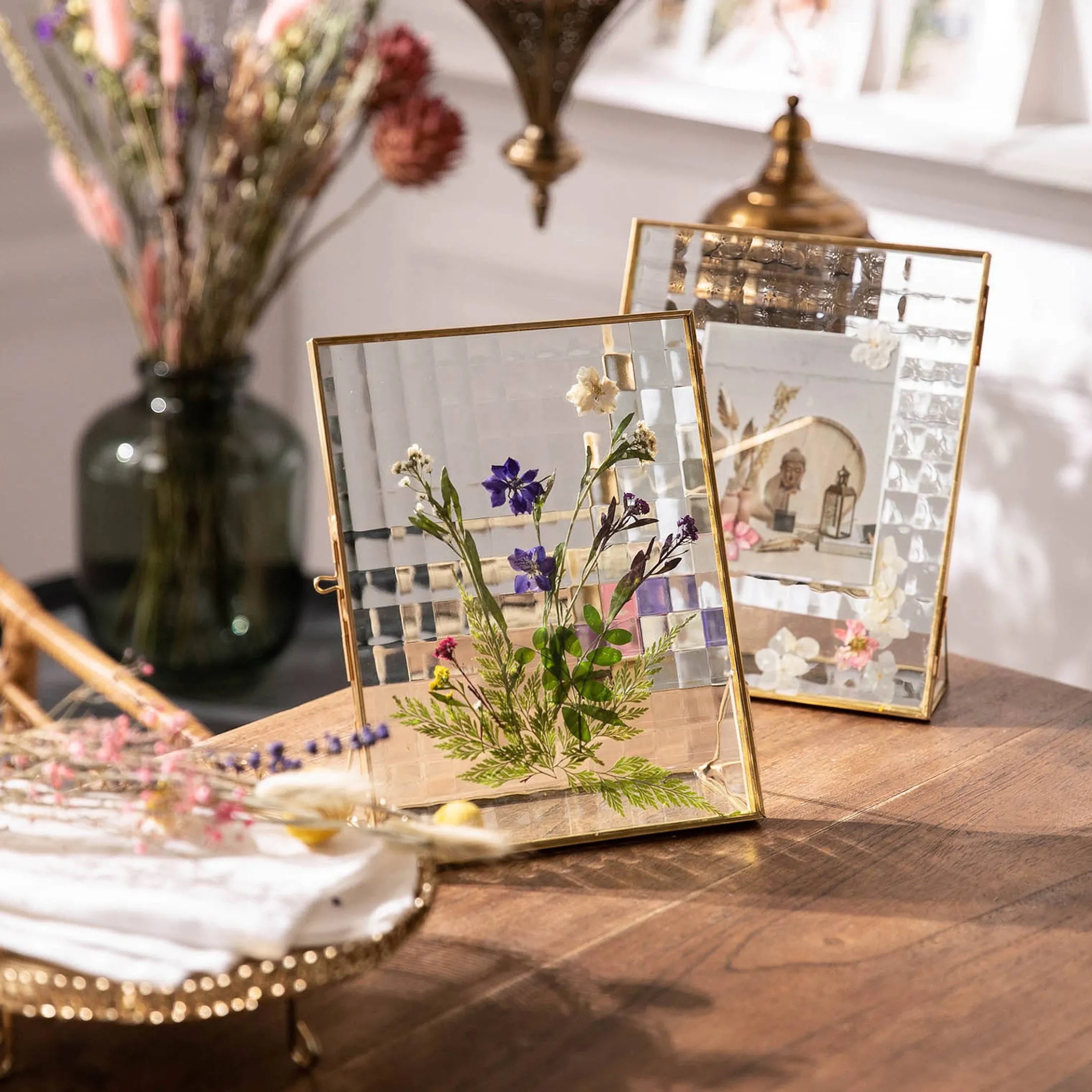 Best Depot Trockenbluten Fruhlingsblumenmix, Gepresst