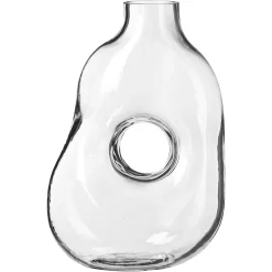 Depot Vasen>Vase Hole Glass Ca.18X10,5X26C
