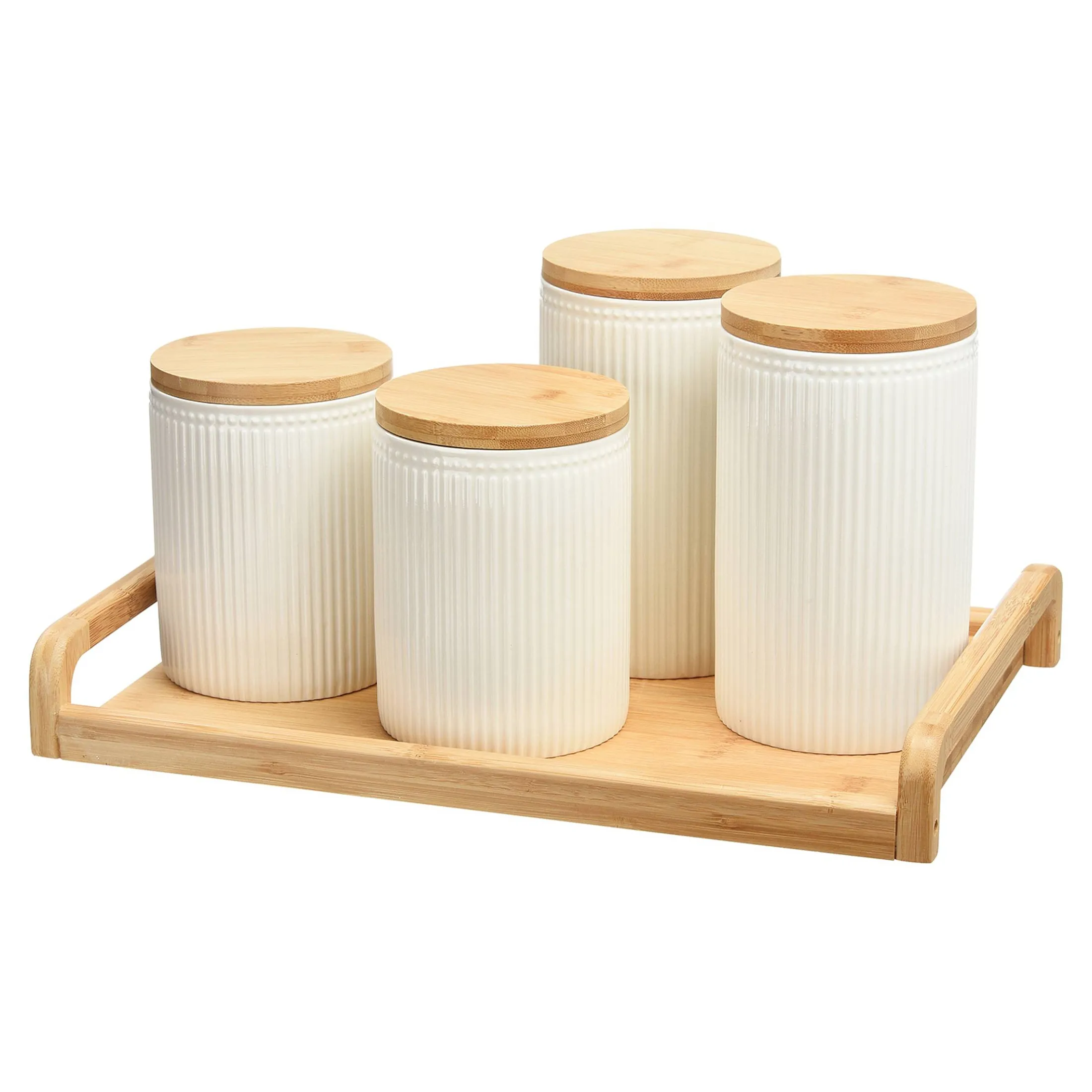 Discount Depot Vorratsdosen Relief Mit Tablett