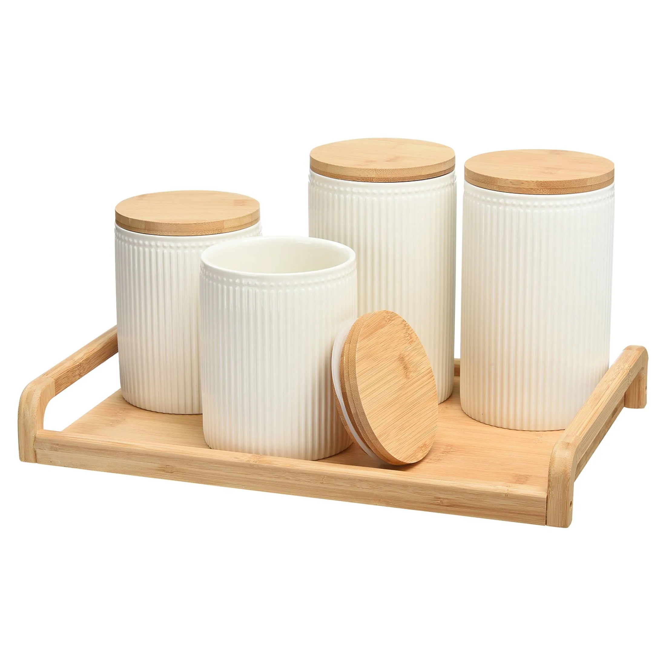 Discount Depot Vorratsdosen Relief Mit Tablett