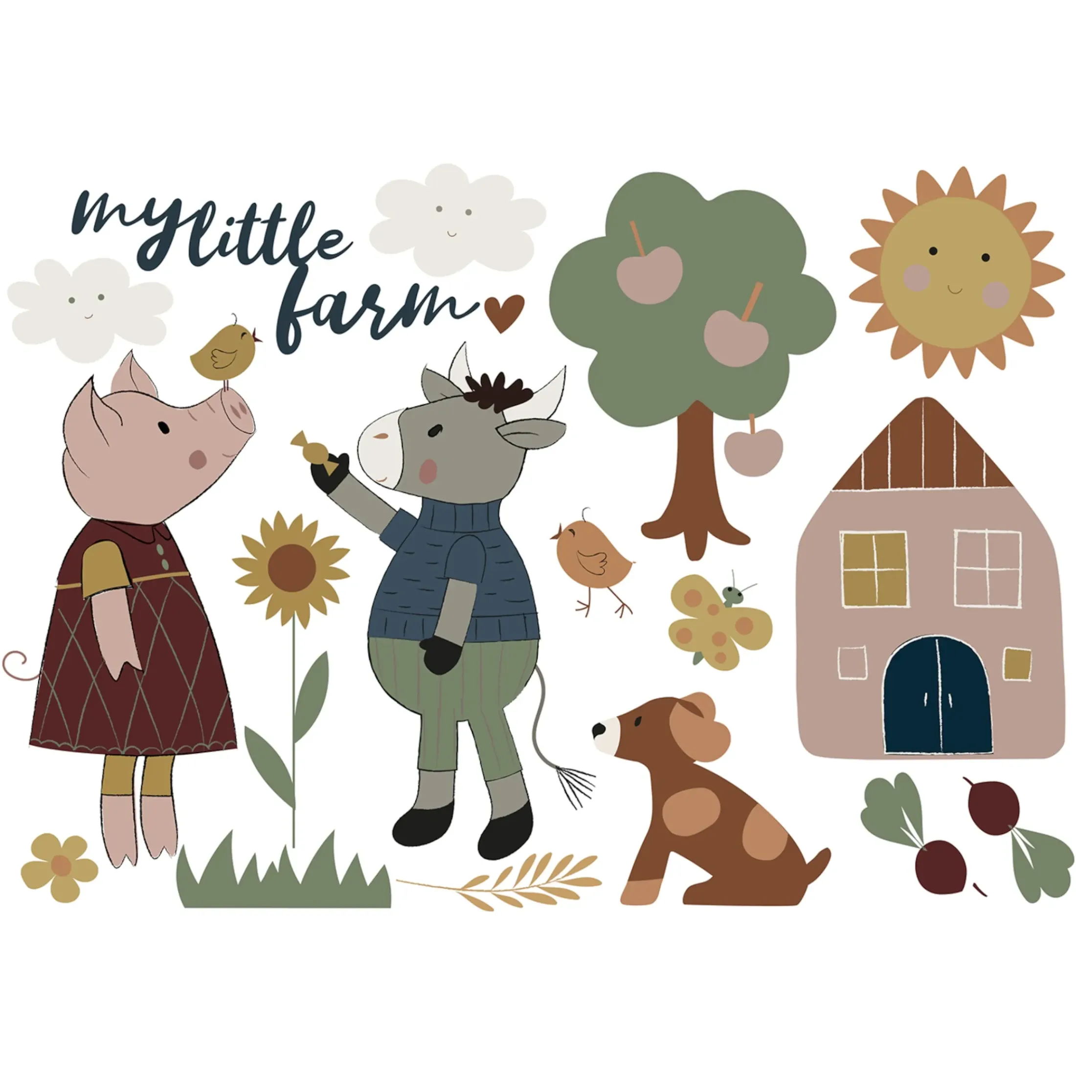Depot Wanddeko>Wandsticker-Bogen Little Farm
