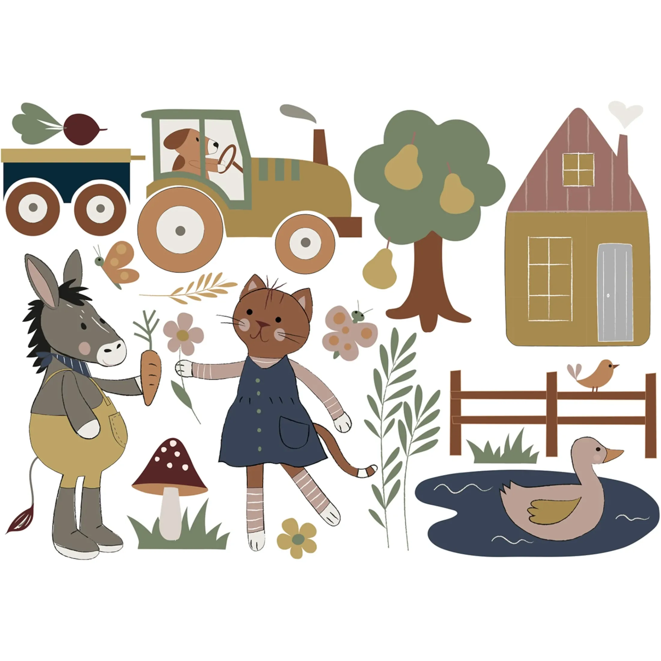 Depot Wanddeko>Wandsticker-Bogen Little Farm