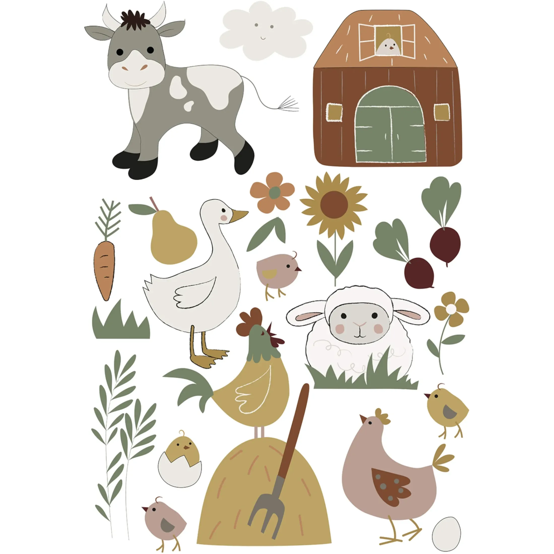 Depot Wanddeko>Wandsticker-Bogen Little Farm