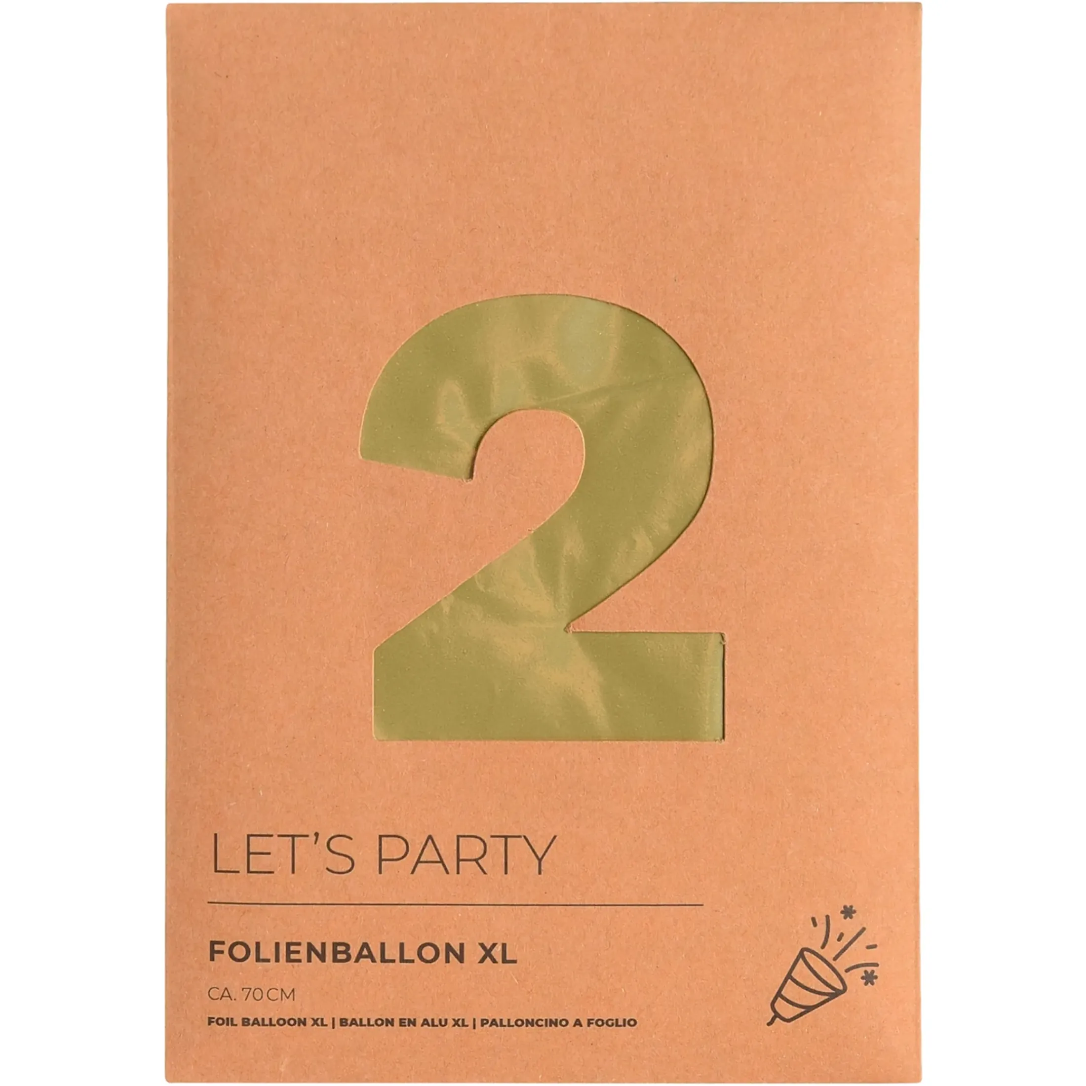 Depot Luftballons>Xl-Folienballon Nummer 2