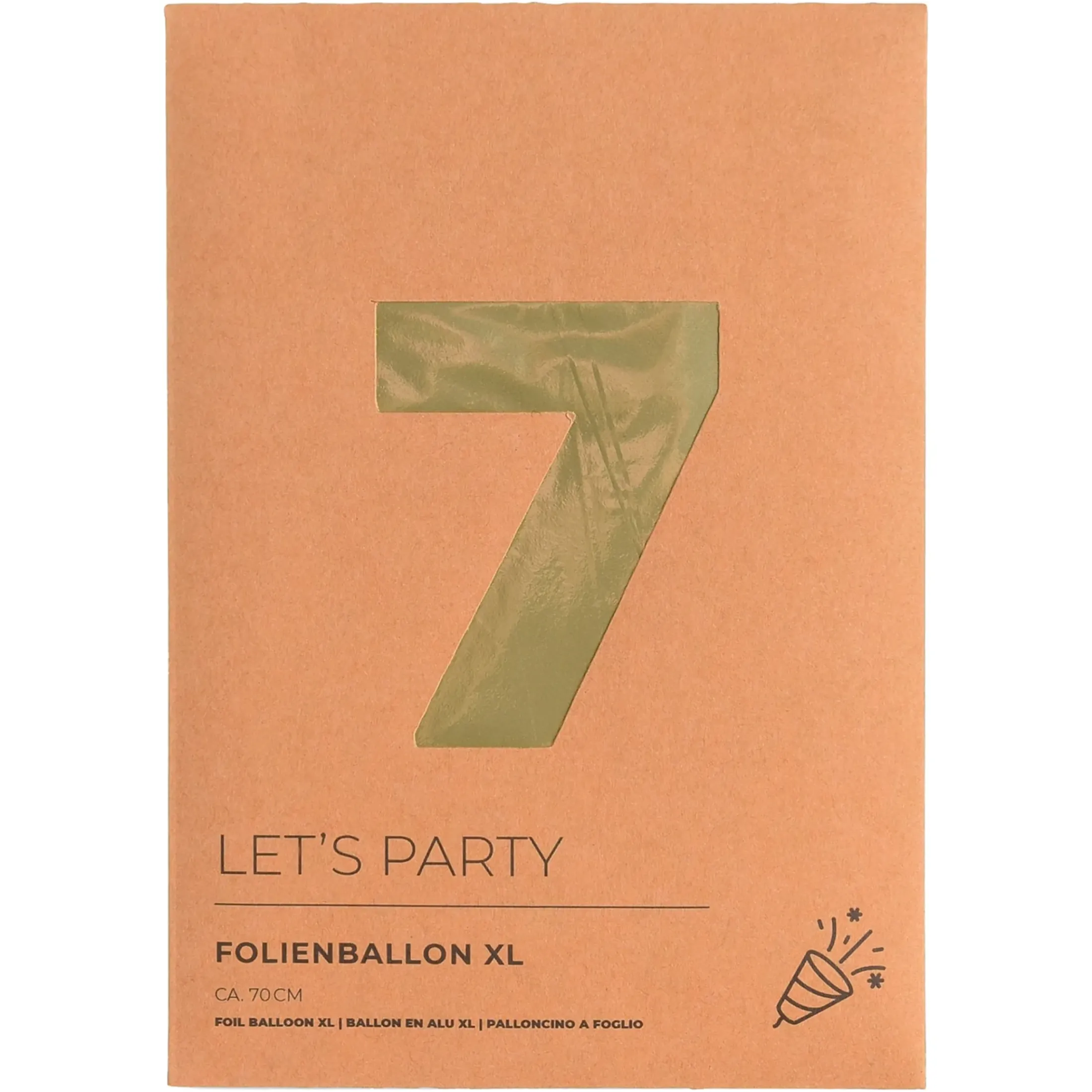Depot Luftballons>Xl-Folienballon Nummer 7